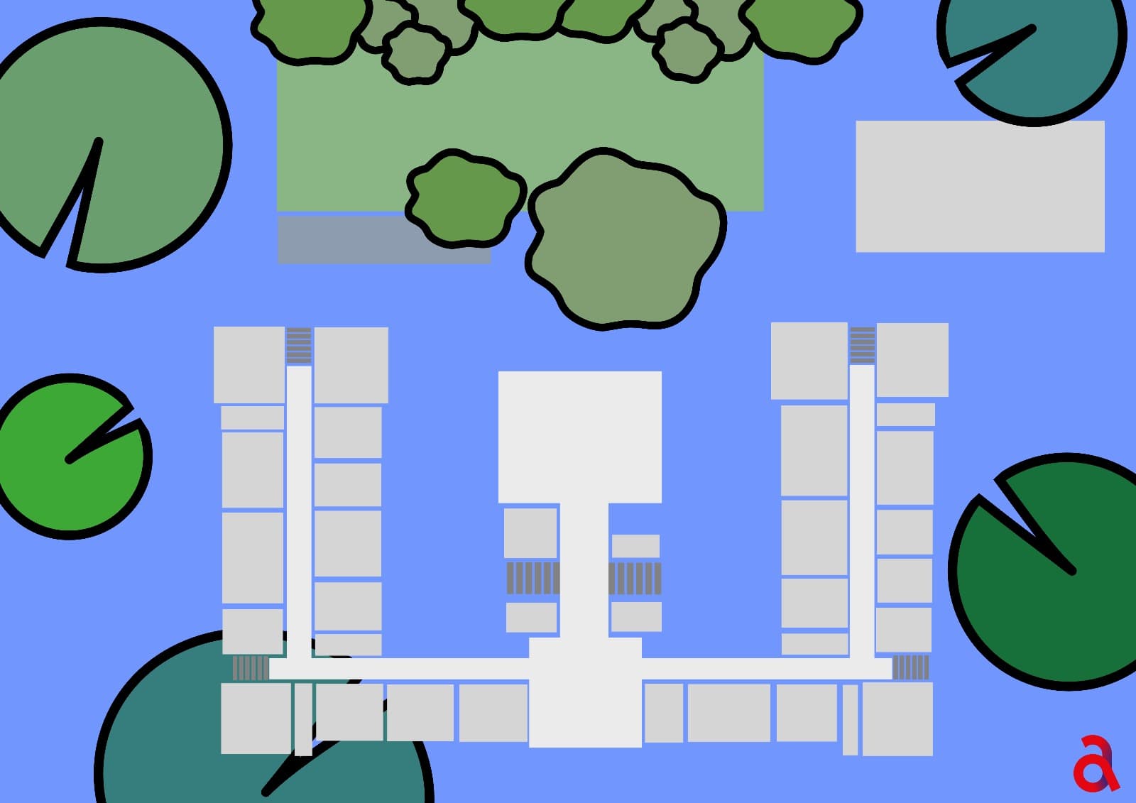 Map of Hof der Olympia